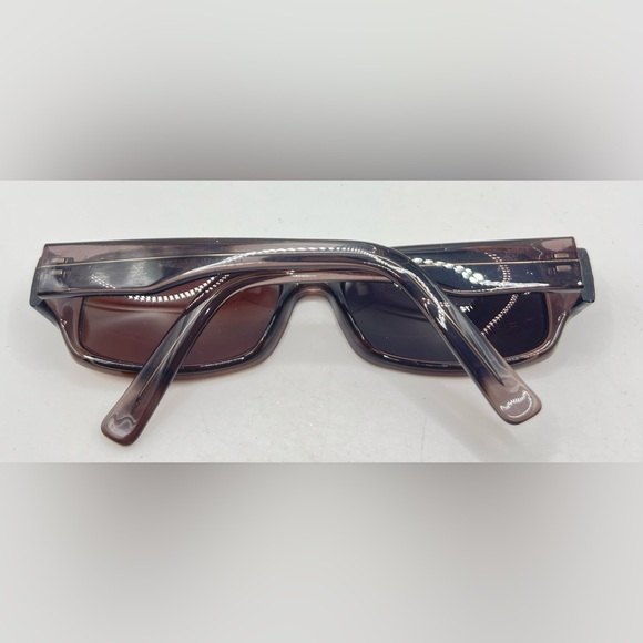 Parade 1572 Gray Translucent Oval Sunglasses Frames Only - Picture 4 of 8